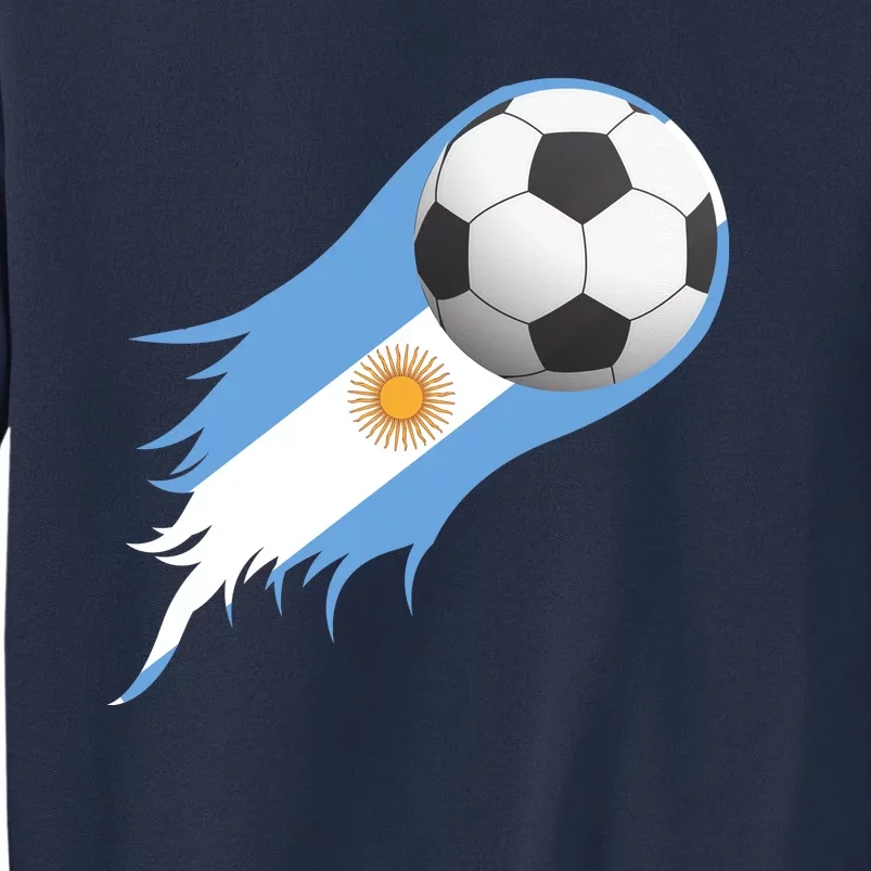 Argentina Team Flag Soccer Ball Sweatshirt