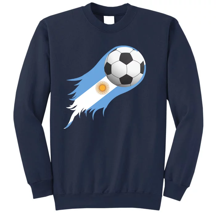 Argentina Team Flag Soccer Ball Sweatshirt