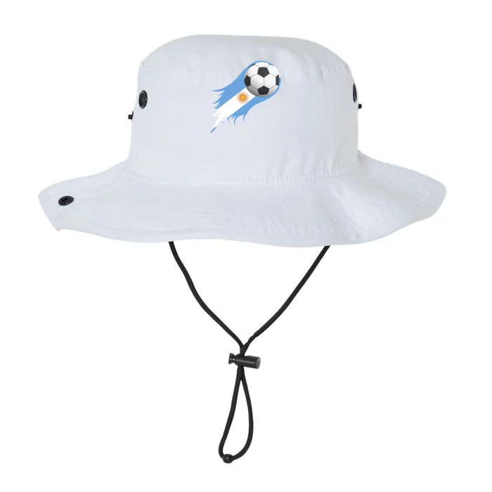 Argentina Team Flag Soccer Ball Legacy Cool Fit Booney Bucket Hat