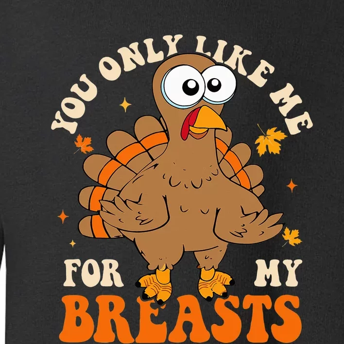 Autumn Turkey Feast Embrace My Delicious Curves Toddler Sweatshirt