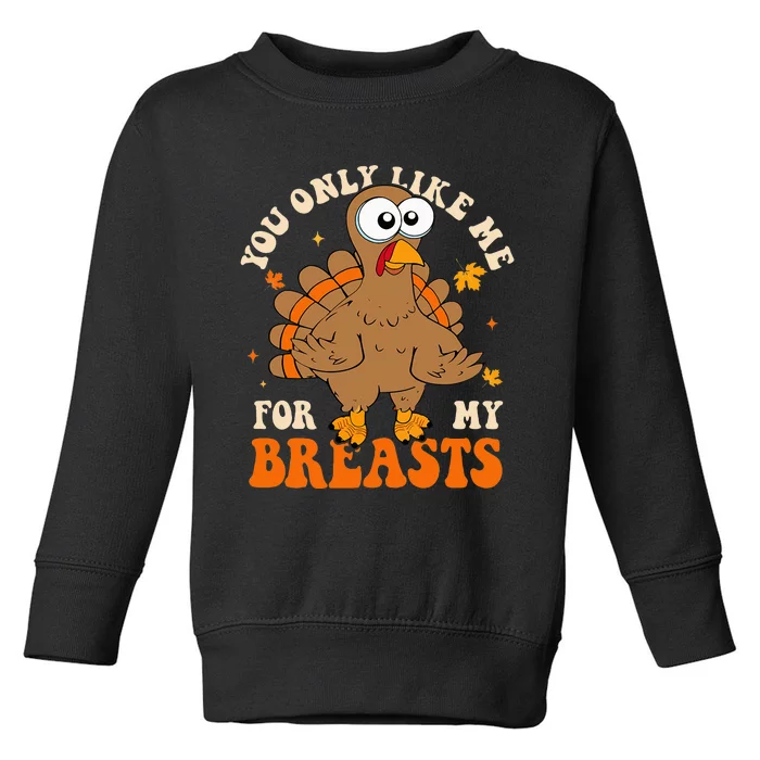 Autumn Turkey Feast Embrace My Delicious Curves Toddler Sweatshirt