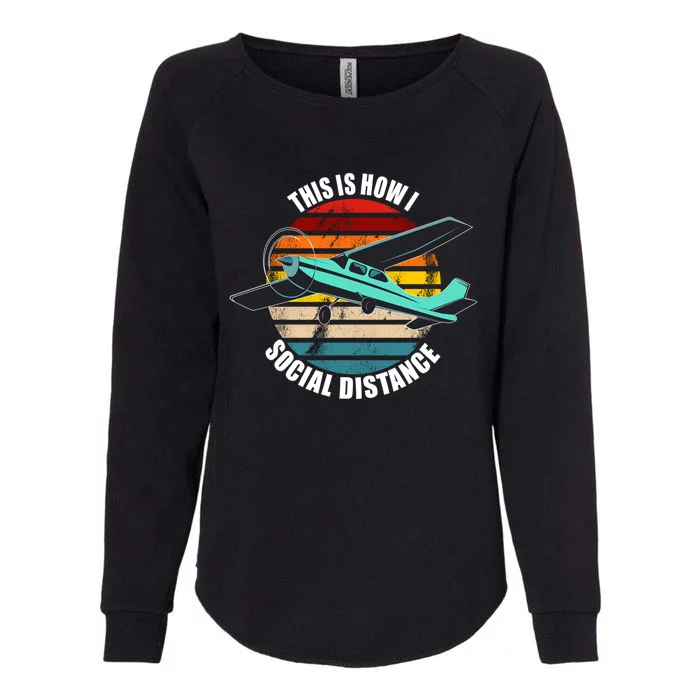 Airplane Themed Funny Gift Float Plane Born To Fly Airplanes Gift Womens California Wash Sweatshirt