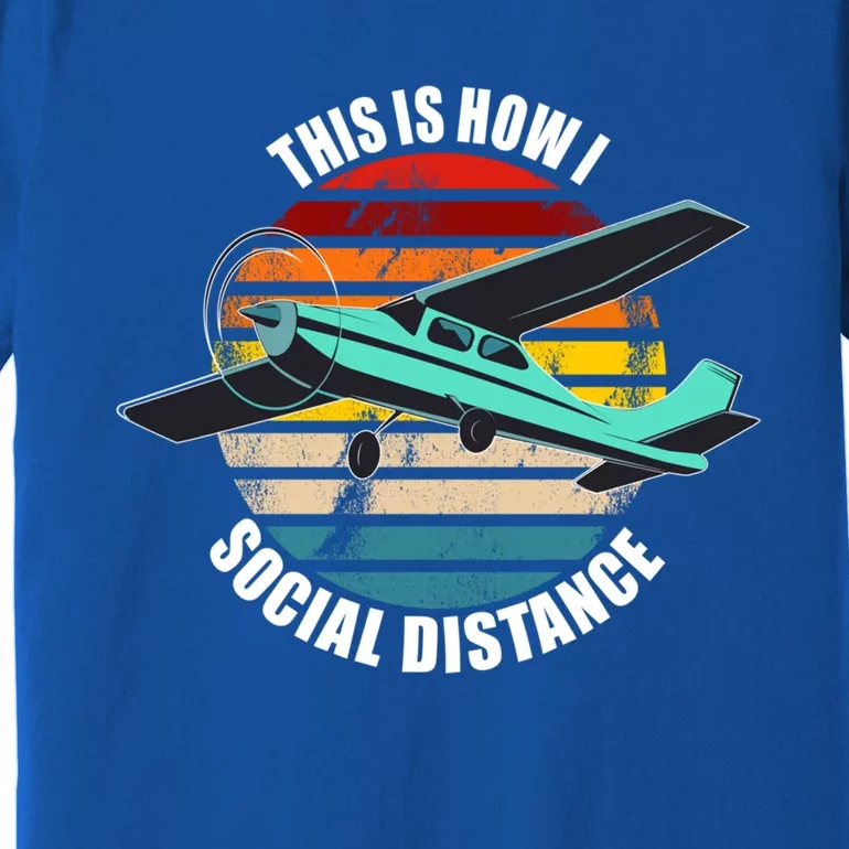 Airplane Themed Funny Gift Float Plane Born To Fly Airplanes Gift Premium T-Shirt