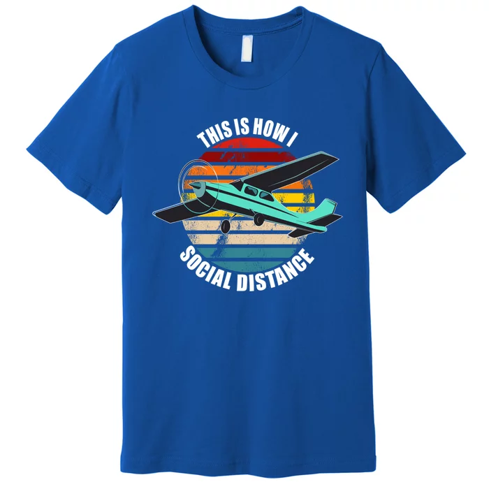 Airplane Themed Funny Gift Float Plane Born To Fly Airplanes Gift Premium T-Shirt