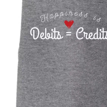 Accountant T Funny Debits Equals Credits CPA Doggie 3-End Fleece Hoodie