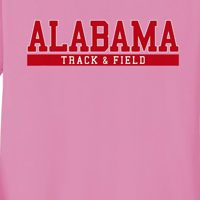 Alabama Track & Field Kids Long Sleeve Shirt