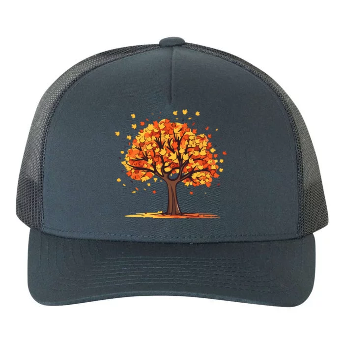 Autumn Tree Fall Lover Yupoong Adult 5-Panel Trucker Hat