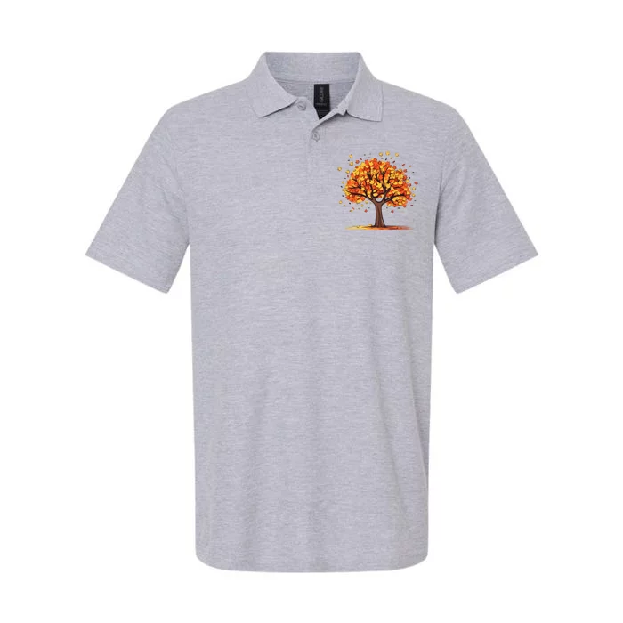 Autumn Tree Fall Lover Softstyle Adult Sport Polo