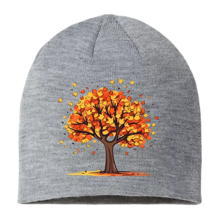 Autumn Tree Fall Lover 8 1/2in Sustainable Knit Beanie