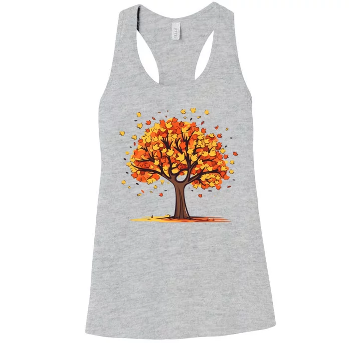 Autumn Tree Fall Lover Women's Racerback Tank