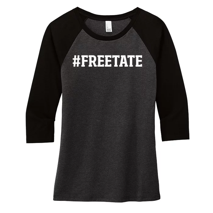 Andrew Tate Free Tate Freetopg Women's Tri-Blend 3/4-Sleeve Raglan Shirt