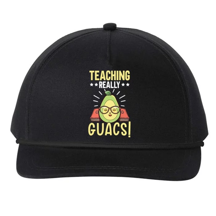 Avocado Teacher Fruit Guac Teaching Guacamole Lover Snapback Five-Panel Rope Hat