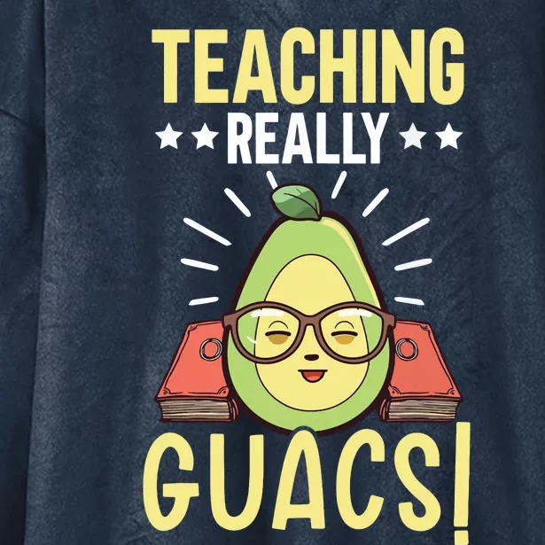 Avocado Teacher Fruit Guac Teaching Guacamole Lover Hooded Wearable Blanket