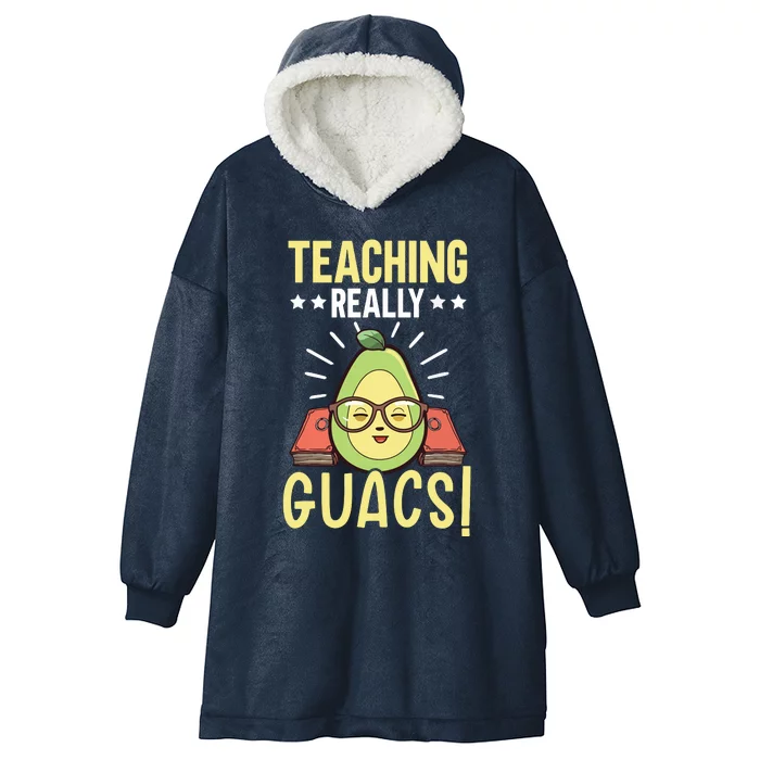 Avocado Teacher Fruit Guac Teaching Guacamole Lover Hooded Wearable Blanket