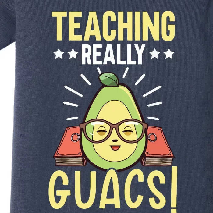 Avocado Teacher Fruit Guac Teaching Guacamole Lover Baby Bodysuit