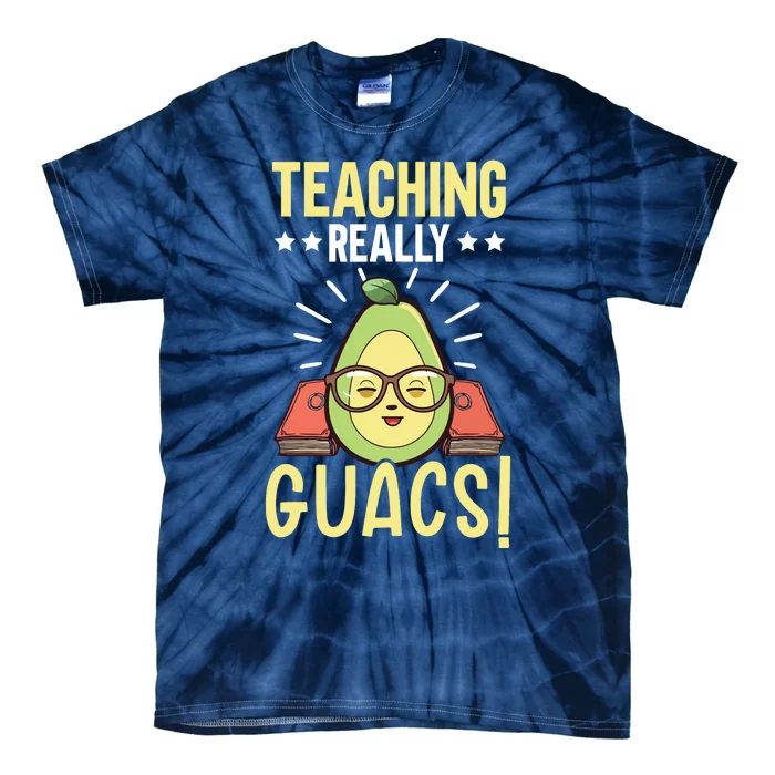 Avocado Teacher Fruit Guac Teaching Guacamole Lover Tie-Dye T-Shirt