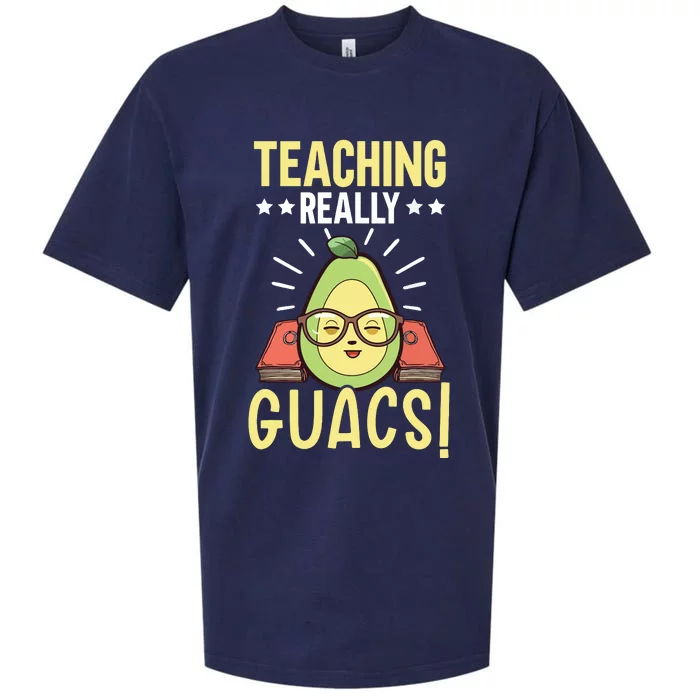 Avocado Teacher Fruit Guac Teaching Guacamole Lover Sueded Cloud Jersey T-Shirt