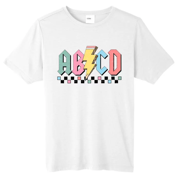 Abcd Teacher Funny Teacher Appreciation ChromaSoft Performance T-Shirt