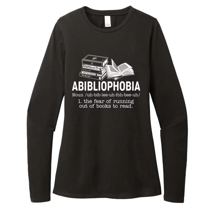 Abibliophobia The Fear Of Running Out Of Books Womens CVC Long Sleeve Shirt