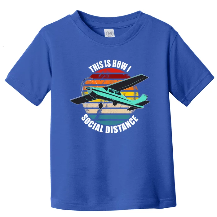 Airplane Themed Funny Gift Float Plane Born To Fly Airplanes Funny Gift Toddler T-Shirt