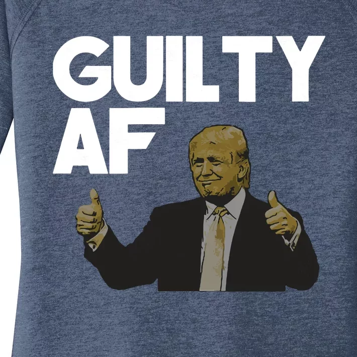 Anti Trump Guilty Af The Documents Though Women's Perfect Tri Tunic Long Sleeve Shirt