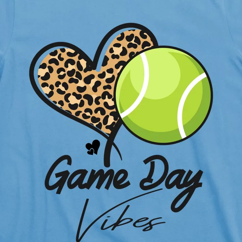 America Tennis Game Day Vibes Tennis Mom Leopard Gift T-Shirt