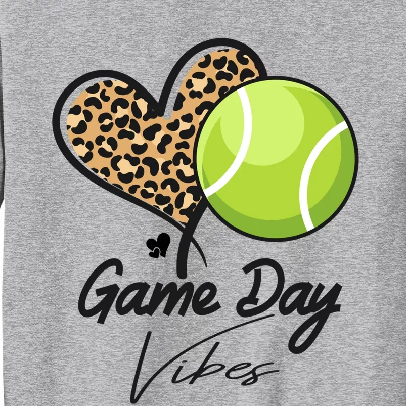 America Tennis Game Day Vibes Tennis Mom Leopard Gift Sweatshirt