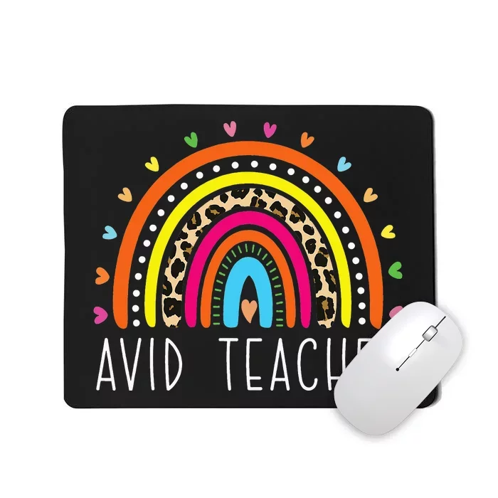 AVID Teacher Gifts Boho Rainbow Back To School Appreciation Mousepad