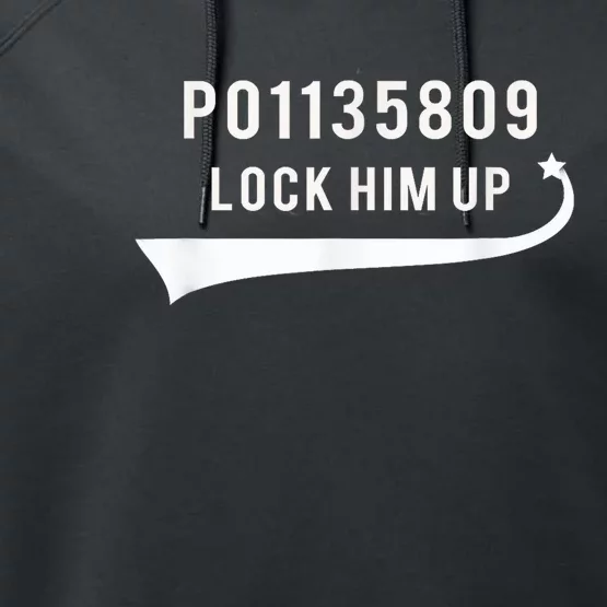 Anti Trump GA Booking Number Fulton County Jail Lock Him Up Performance Fleece Hoodie