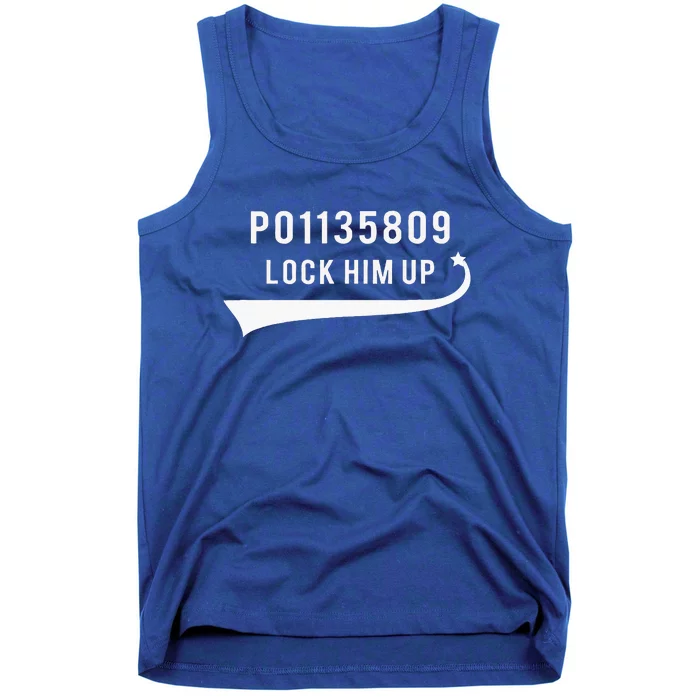 Anti Trump GA Booking Number Fulton County Jail Lock Him Up Tank Top