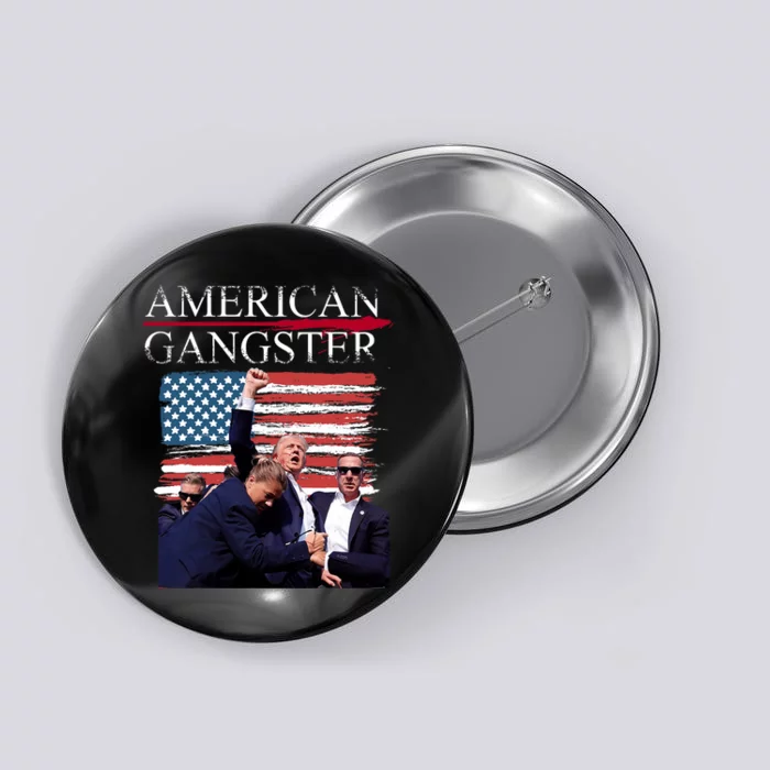 American Trump Gangster Button