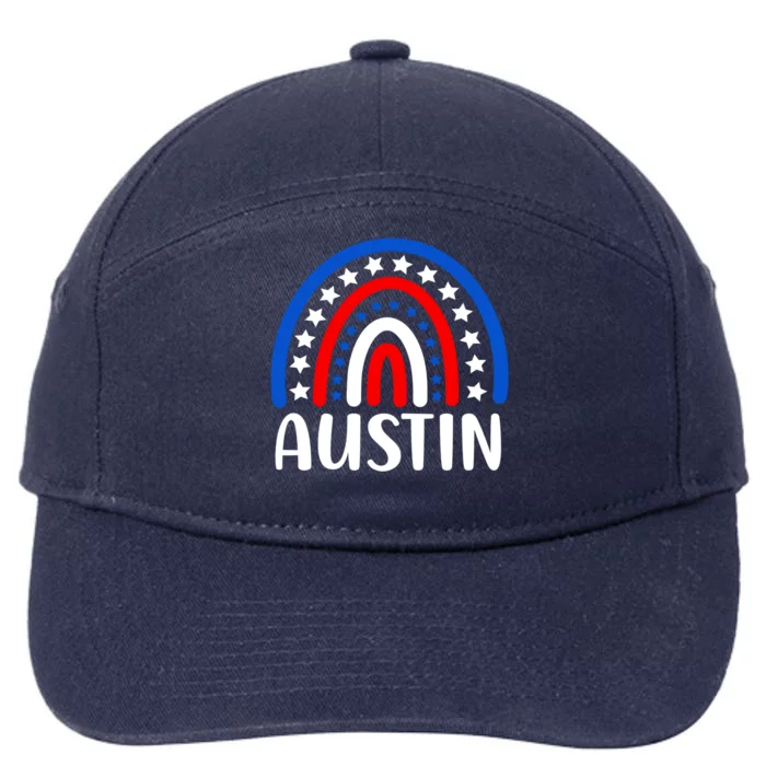 Austin Texas Gift I Love Austin Texas Usa Great Gift 7-Panel Snapback Hat