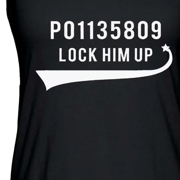 Anti Trump GA Booking Number Fulton County Jail Lock Him Up Ladies Essential Flowy Tank