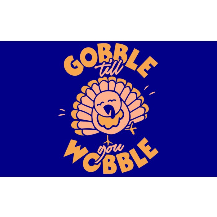 Adorable Thanksgiving Gift Gobble Till You Wobble! Gift Bumper Sticker