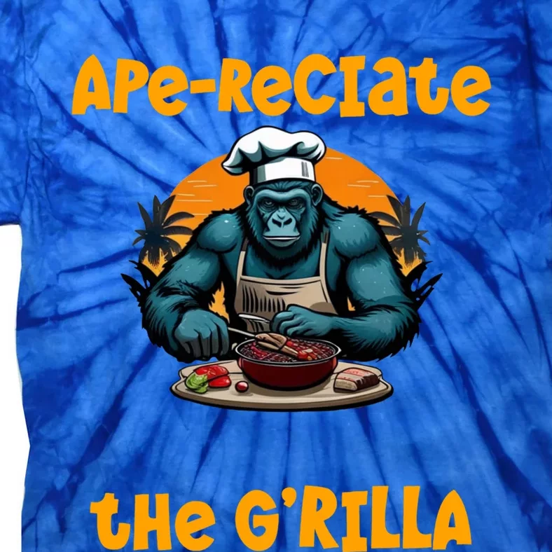 Appreciate The Grilla Master Bbq Griller Fun Pun Gift Tie-Dye T-Shirt