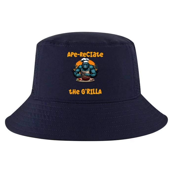 Appreciate The Grilla Master Bbq Griller Fun Pun Gift Cool Comfort Performance Bucket Hat