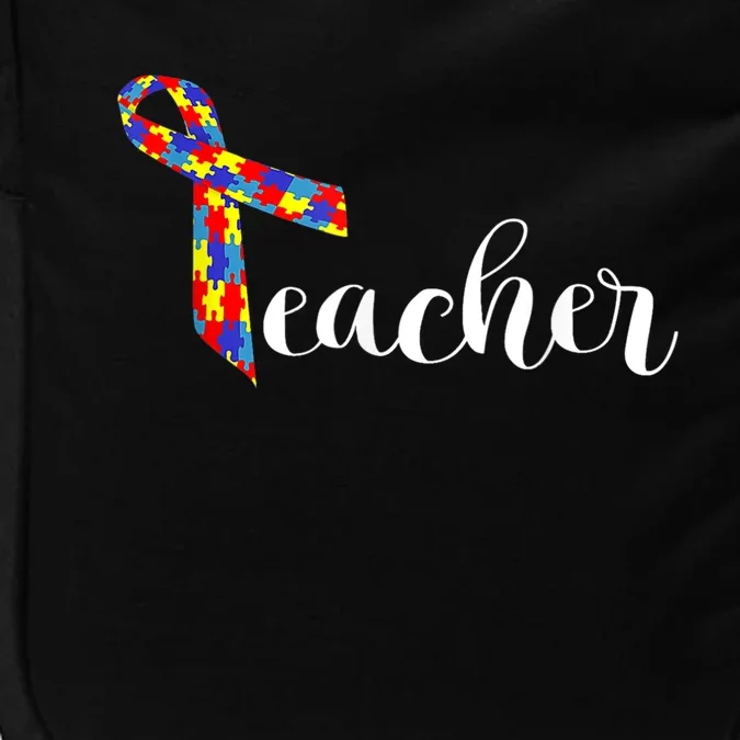 Autism Teacher Gift Adult Awareness Ribbon Gift Impact Tech Backpack