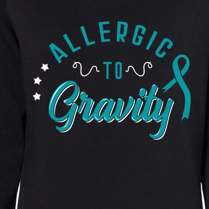 Allergic To Gravity Pots Dysautonomia Turquoise Ribbon Salt Cute Gift Womens California Wash Sweatshirt