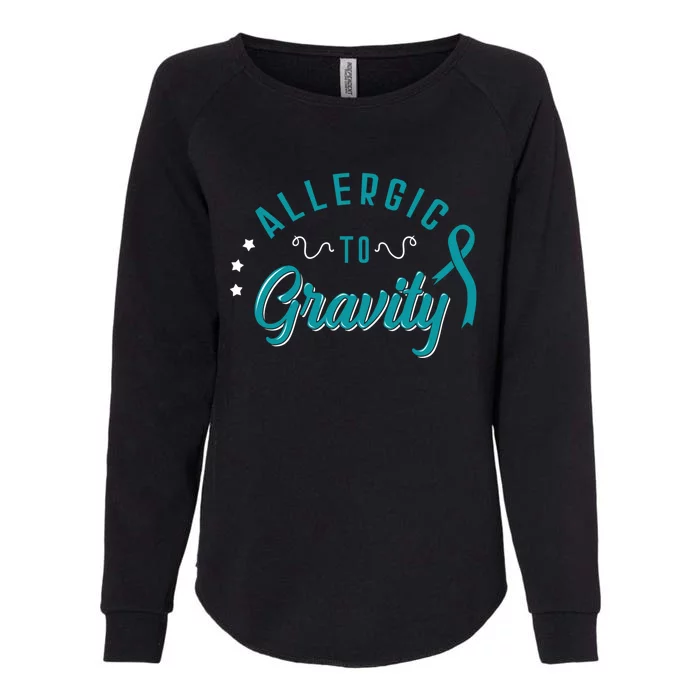 Allergic To Gravity Pots Dysautonomia Turquoise Ribbon Salt Cute Gift Womens California Wash Sweatshirt