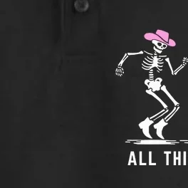 All Things Go Skeleton Cowboy Dry Zone Grid Performance Polo