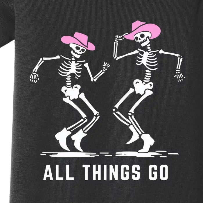 All Things Go Skeleton Cowboy Baby Bodysuit