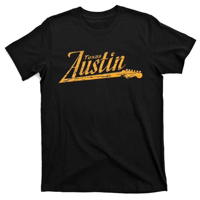 Austin Texas Guitar Neck T-Shirt