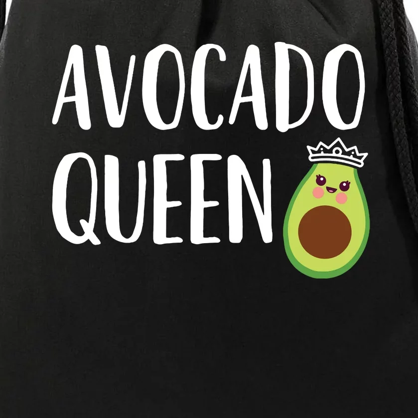 Avocado Themed Gift Women Girlsfunny Avocado Queen Drawstring Bag