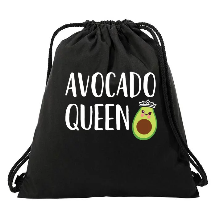 Avocado Themed Gift Women Girlsfunny Avocado Queen Drawstring Bag