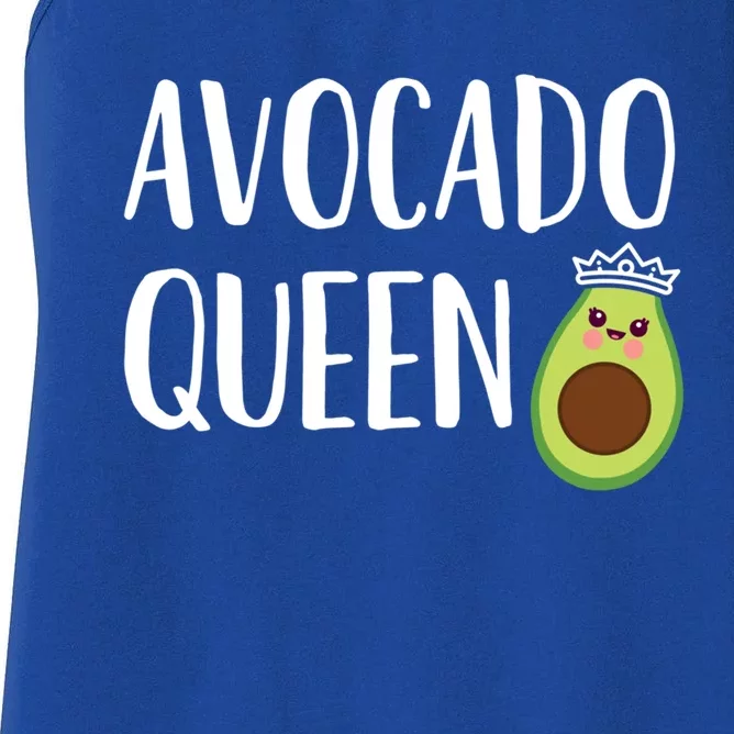 Avocado Themed Gift Funny Avocado Queen Gift Women's Racerback Tank