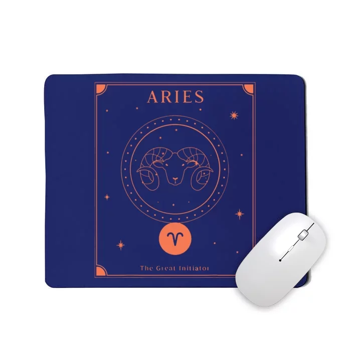 Aries The Great Initiator Zodiac Mousepad