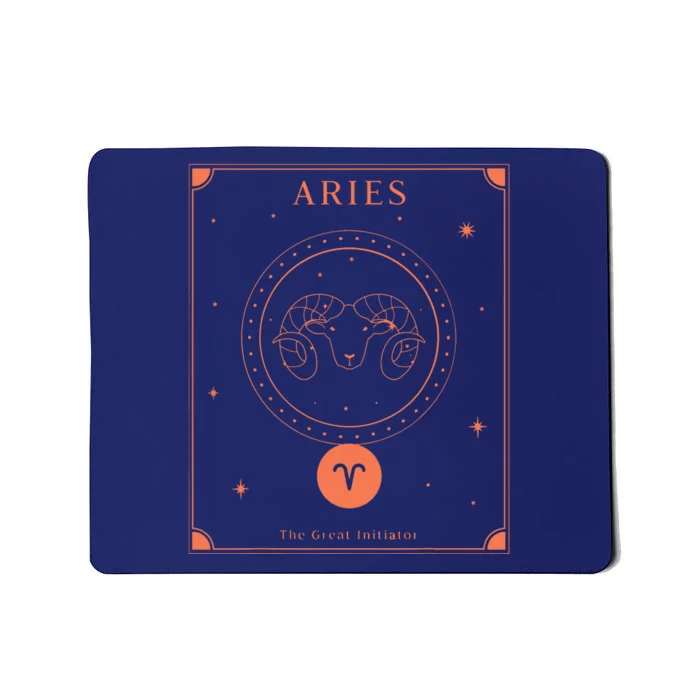 Aries The Great Initiator Zodiac Mousepad