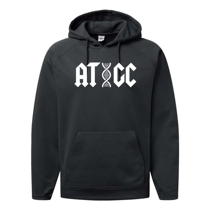 ATGC Funny Science Biology DNA Performance Fleece Hoodie