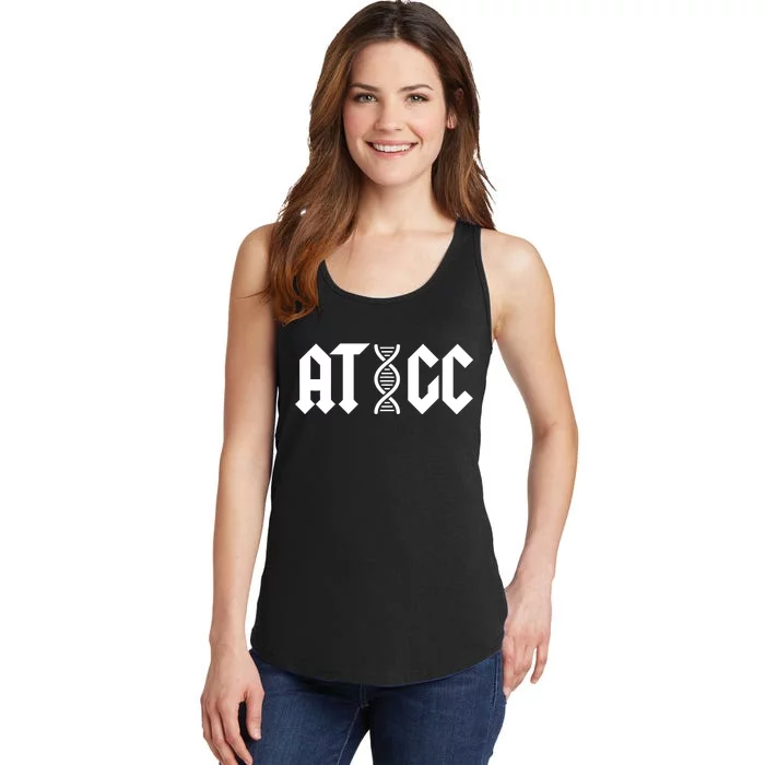 ATGC Funny Science Biology DNA Ladies Essential Tank