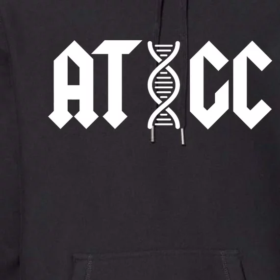 ATGC Funny Science Biology DNA Premium Hoodie